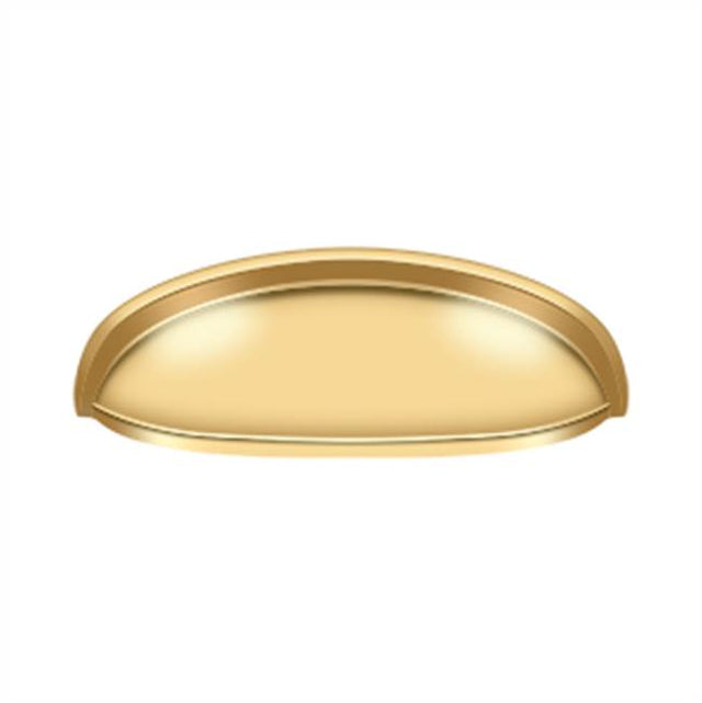 Deltana - Elongated Shell Pull 4-1/2'' - PVD Polished Brass