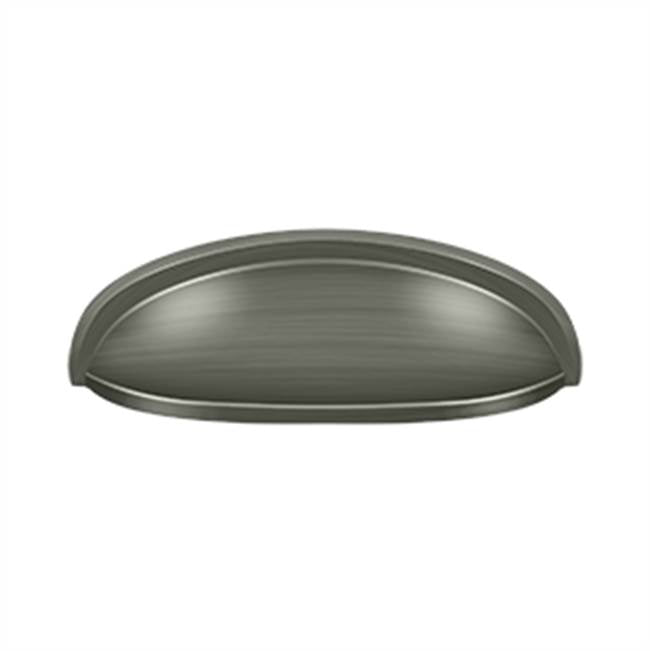Deltana - Elongated Shell Pull 4-1/2'' - Antique Nickel