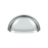 Deltana - Oval Shell Handle Pull 3-1/2'' - Polished Chrome