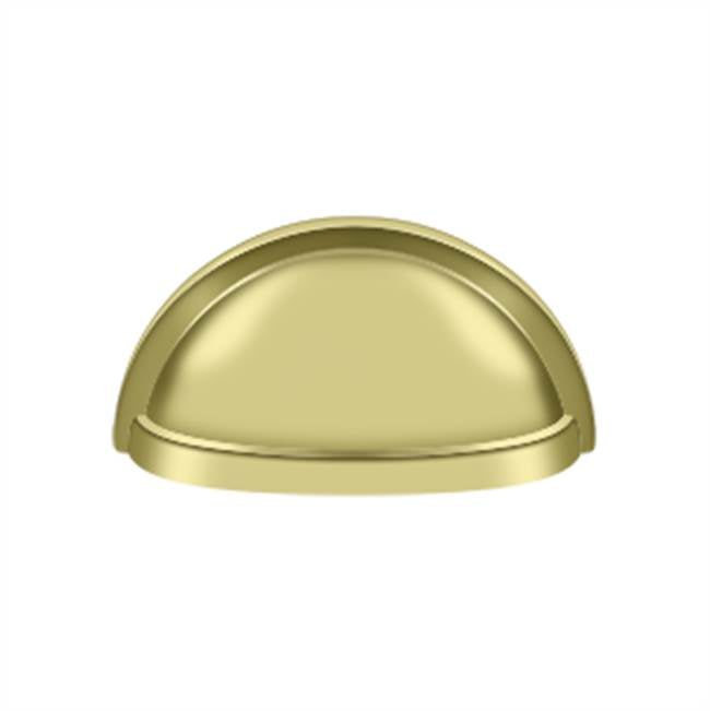 Deltana - Oval Shell Handle Pull 3-1/2'' - Polished Brass