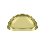 Deltana - Oval Shell Handle Pull 3-1/2'' - Polished Brass