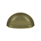 Deltana - Oval Shell Handle Pull 3-1/2'' - Antique Brass
