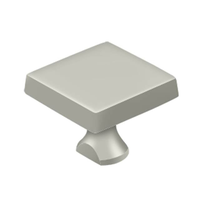 Deltana - Solid Brass Square Knob For HD Bolt - Brushed Nickel