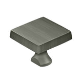 Deltana - Solid Brass Square Knob For HD Bolt - Antique Nickel