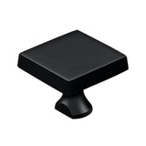 Deltana - Solid Brass Square Knob For HD Bolt - Paint Black