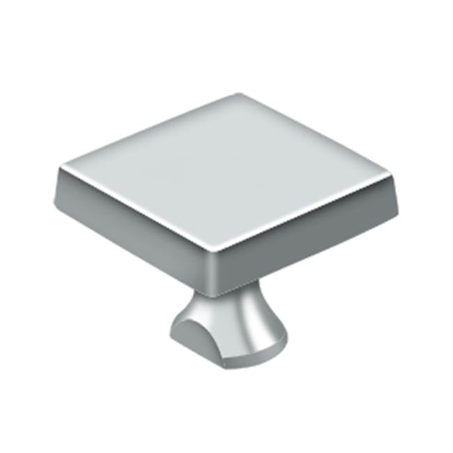 Deltana - Solid Brass Square Knob For HD Bolt - Polished Chrome