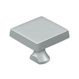 Deltana - Solid Brass Square Knob For HD Bolt - Brushed Chrome