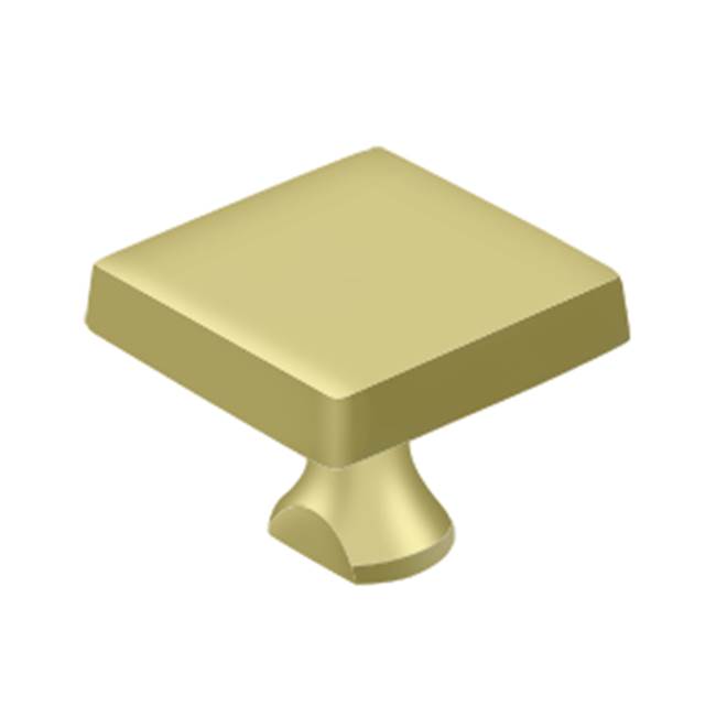 Deltana - Solid Brass Square Knob For HD Bolt - Polished Brass