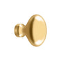 Deltana - Knob, Oval/Egg Shape - PVD Polished Brass