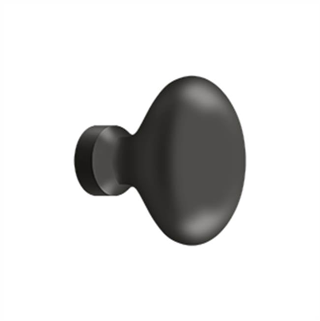 Deltana - Knob, Oval/Egg Shape - Oil-rubbed Bronze