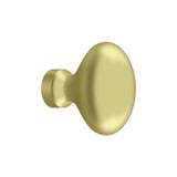 Deltana - Knob, Oval/Egg Shape - Polished Brass
