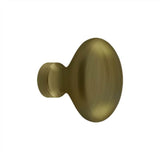 Deltana - Knob, Oval/Egg Shape - Antique Brass
