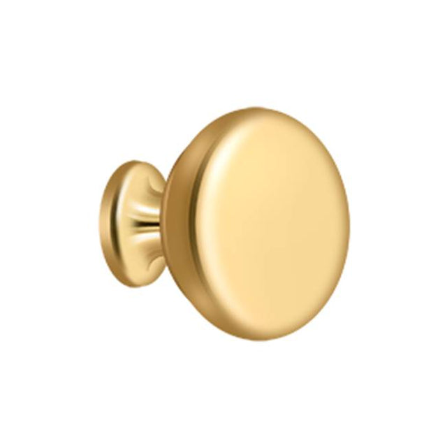 Deltana - Knob Round Solid - PVD Polished Brass
