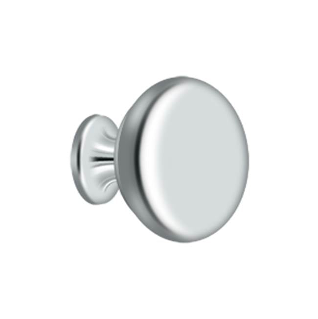 Deltana - Knob Round Solid - Polished Chrome