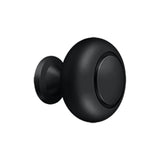 Deltana - Knob Round w/ Groove - Paint Black