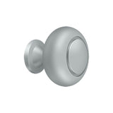 Deltana - Knob Round w/ Groove - Brushed Chrome