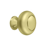 Deltana - Knob Round w/ Groove - Polished Brass