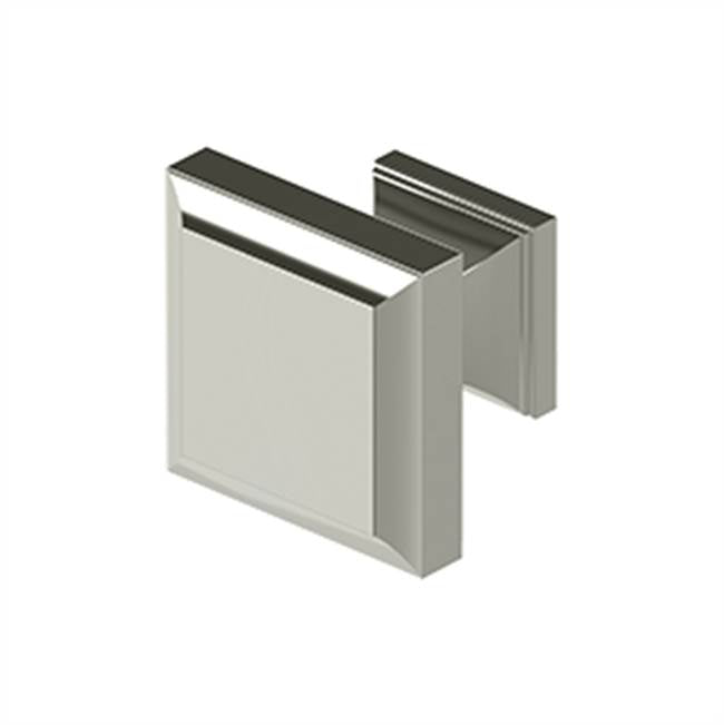 Deltana - Square Knob, Decorative, 1-3/16'' x 1-3/16'' - Polished Nickel