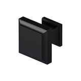 Deltana - Square Knob, Decorative, 1-3/16'' x 1-3/16'' - Paint Black