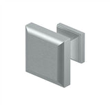 Deltana - Square Knob, Decorative, 1-3/16'' x 1-3/16'' - Brushed Chrome
