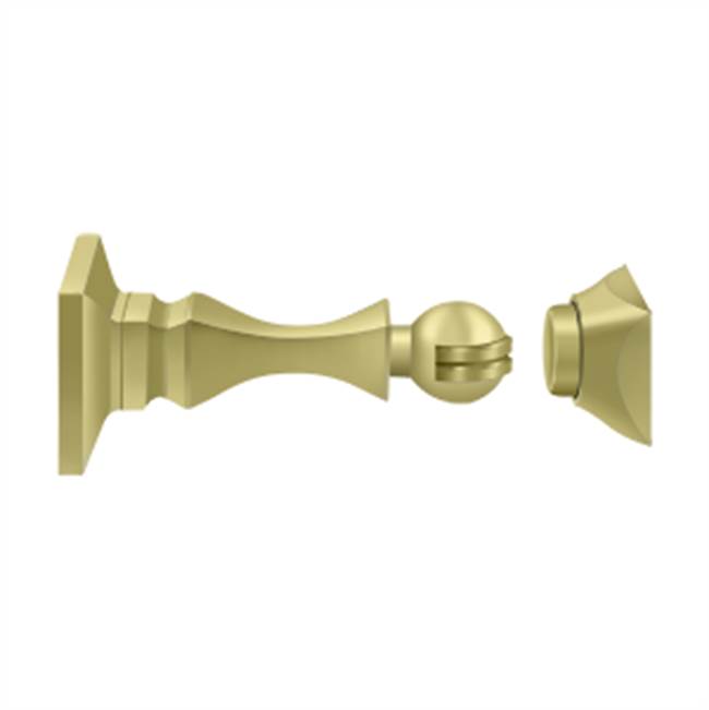 Deltana - Magnetic Door Holder 3-1/2'' - Polished Brass