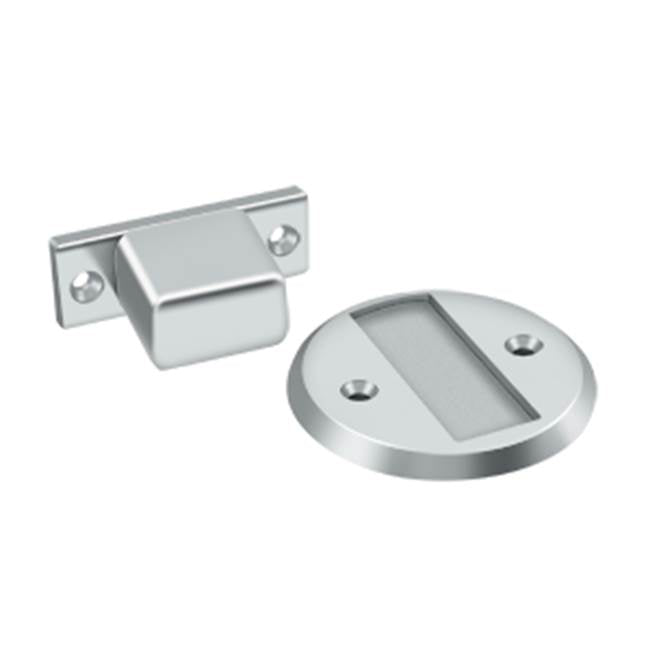 Deltana - Magnetic Door Holder Flush 2-1/2'' Diameter - Polished Chrome
