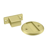 Deltana - Magnetic Door Holder Flush 2-1/2'' Diameter - Polished Brass