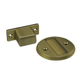 Deltana - Magnetic Door Holder Flush 2-1/2'' Diameter - Antique Brass