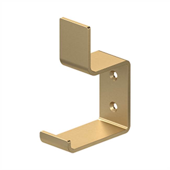 Deltana - Heavy Duty, Modern Hook, 2-5/8'' Projection - Brushed Brass