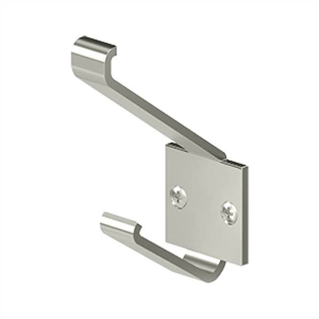 Deltana - Modern Hook, 2-1/4'' Projection - Polished Nickel