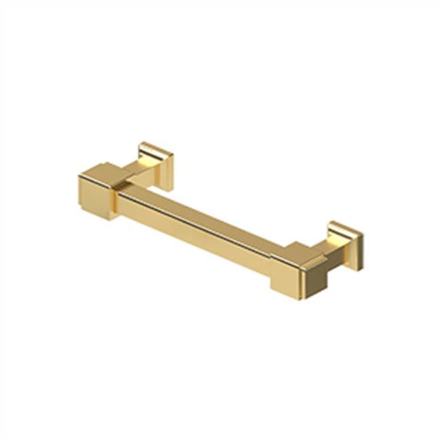 Deltana - Decorative Cabinet Pull 4'', Manhattan, Solid Brass - PVD Polished Brass