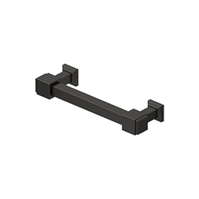 Deltana - Decorative Cabinet Pull 4'', Manhattan, Solid Brass - Oil-rubbed Bronze