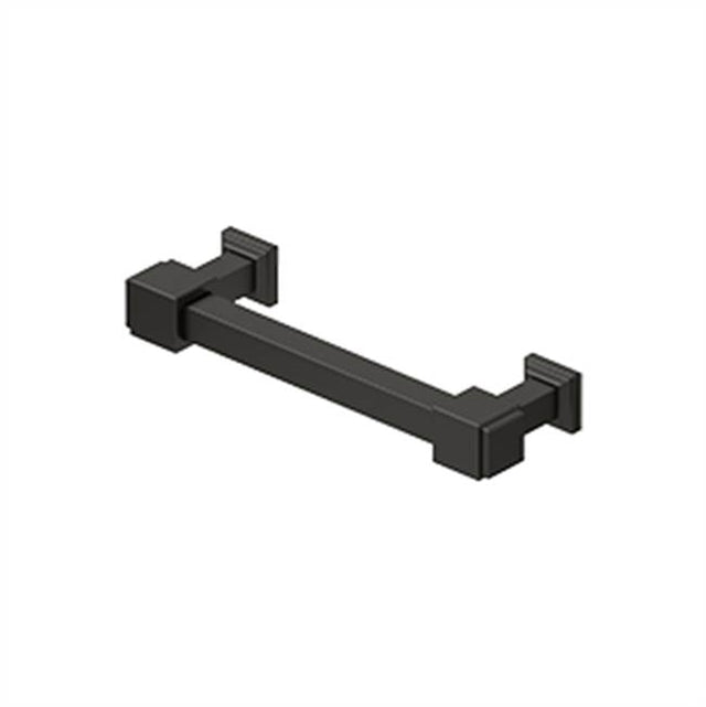 Deltana - Decorative Cabinet Pull 4'', Manhattan, Solid Brass - Oil-rubbed Bronze
