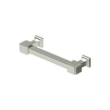Deltana - Decorative Cabinet Pull 4'', Manhattan, Solid Brass - Polished Nickel