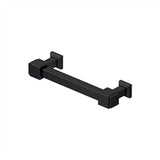 Deltana - Decorative Cabinet Pull 4'', Manhattan, Solid Brass - Paint Black