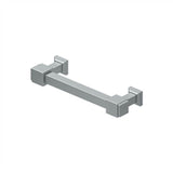 Deltana - Decorative Cabinet Pull 4'', Manhattan, Solid Brass - Brushed Chrome