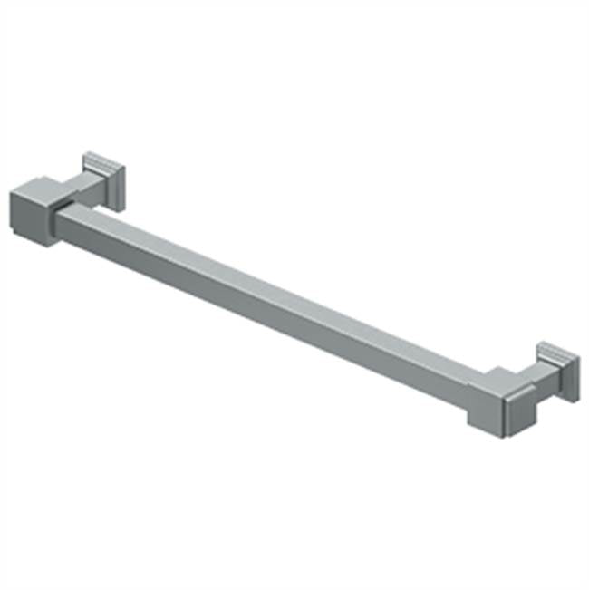 Deltana - Decorative Cabinet Pull 7'', Manhattan, Solid Brass - Brushed Chrome