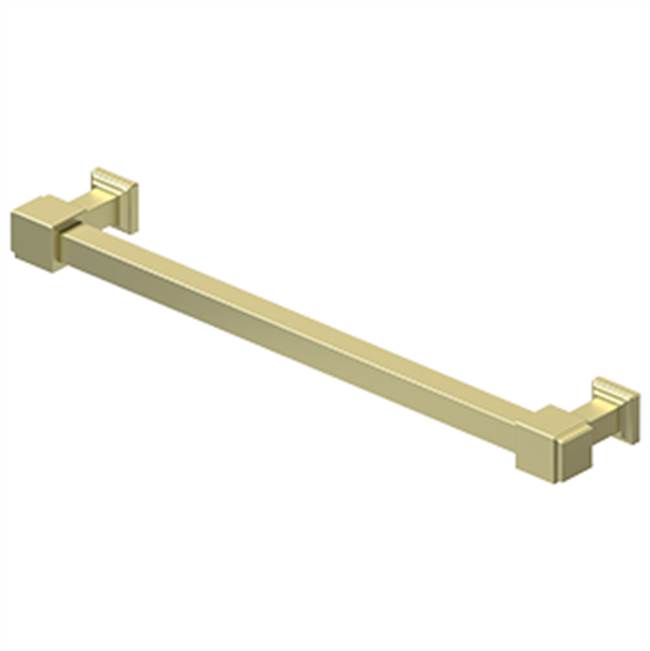 Deltana - Decorative Cabinet Pull 7'', Manhattan, Solid Brass - Unlacquered Brass