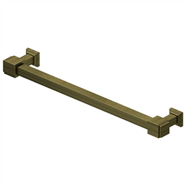Deltana - Decorative Cabinet Pull 7'', Manhattan, Solid Brass - Antique Brass