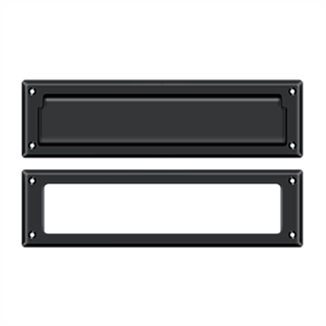 Deltana - Mail Slot 13-1/8'' with Interior Frame - Paint Black
