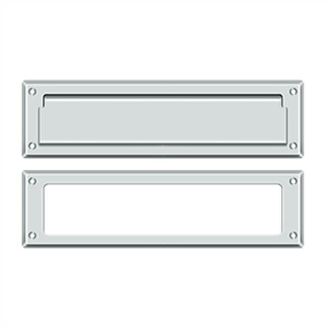 Deltana - Mail Slot 13-1/8'' with Interior Frame - Polished Chrome