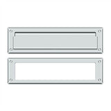 Deltana - Mail Slot 13-1/8'' with Interior Frame - Polished Chrome