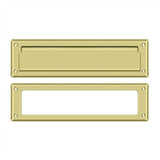 Deltana - Mail Slot 13-1/8'' with Interior Frame - Polished Brass