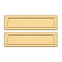 Deltana - Mail Slot 13-1/8'' with Interior Flap - PVD Polished Brass