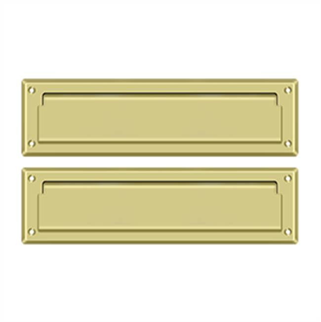 Deltana - Mail Slot 13-1/8'' with Interior Flap - Polished Brass
