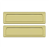 Deltana - Mail Slot 13-1/8'' with Interior Flap - Polished Brass