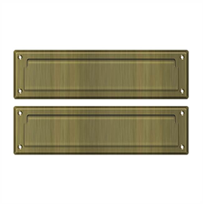 Deltana - Mail Slot 13-1/8'' with Interior Flap - Antique Brass