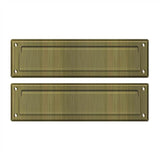Deltana - Mail Slot 13-1/8'' with Interior Flap - Antique Brass