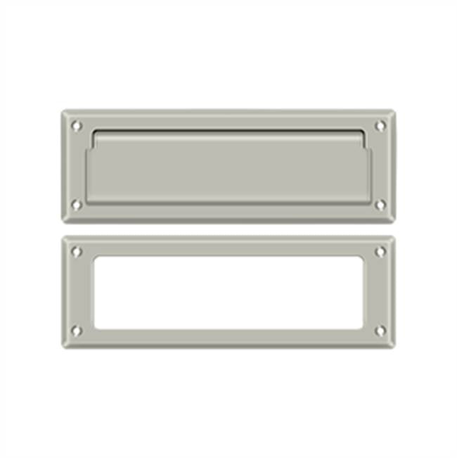 Deltana - Mail Slot 8-7/8'' with Interior Frame - Brushed Nickel