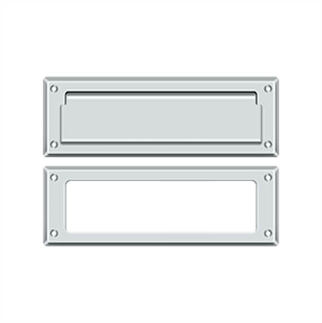 Deltana - Mail Slot 8-7/8'' with Interior Frame - Polished Chrome